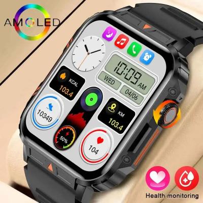 ساعة ذكية بشاشة AMOLED مقاومة للماء IP68 